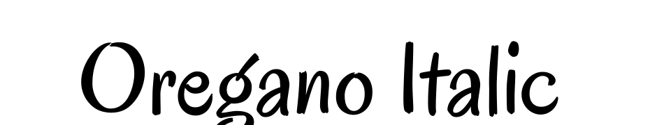 Oregano Italic cкачати шрифт безкоштовно